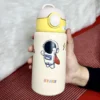 420ml Kids Stainless Steel Thermos Bottle (1) 420ml Kids Stainless Steel Thermos Bottle Double Wall Vacuum Insulated Water Cup With Straw For School & Travel ππ§π
