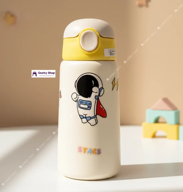 420ml Kids Stainless Steel Thermos Bottle (8) 420ml Kids Stainless Steel Thermos Bottle Double Wall Vacuum Insulated Water Cup With Straw For School & Travel ππ§π