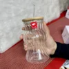 480ml Glass Cup with Bamboo Lid & Straw (3) 480ml Transparent Borosilicate Glass Cup With Bamboo Lid & Straw For Coffee Tea Juice Everyday Drinkware βπΏπ₯€