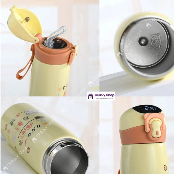 500ml Stainless Steel Thermos Bottle (2) 500ml Stainless Steel Thermos Bottle With LED Temperature Display For Kids Outdoor Hot & Cold Water Flask ππ»β¨