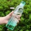 550ml Large Capacity Glass Bottle With Time Marker Cover For Water Drinks Transparent Milk Juice Simple Cup Birthday Gift (5) (1) 550ml Large Capacity Transparent Glass Bottle With Time Marker Cover For Water Juice Milk Gym & School Use π§ππ₯€