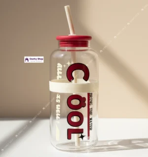 730ml High Borosilicate Glass Tumbler (4) 730ml High Borosilicate Glass Tumbler With Straw Minimalist English Design Coffee Juice Cup For Home Office Travel βπ₯€β¨
